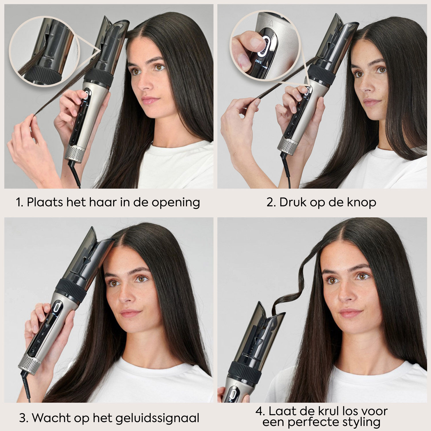 Style Secret Air Automatisch Roterende Krultang en Golventang